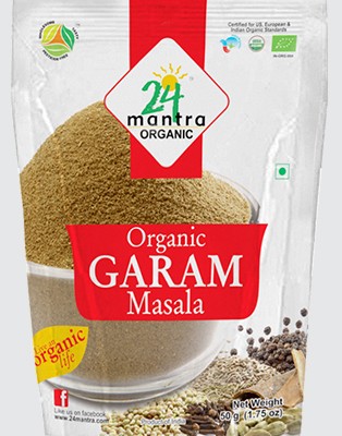 Organic Garam Masala Spice - ★ Usda Certified Organic - ★ European Union Certified Organic - ★ Pesticides Free - ★ Adulteration Free - ★ Sodium Free - Pack Of 2 X 1.75 Ounces (3.5 Ounces) - 24 Mantra Organic (8904083508663)